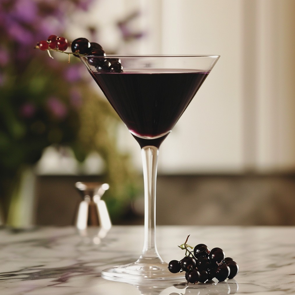 how to make a Black Currant Martini recipe