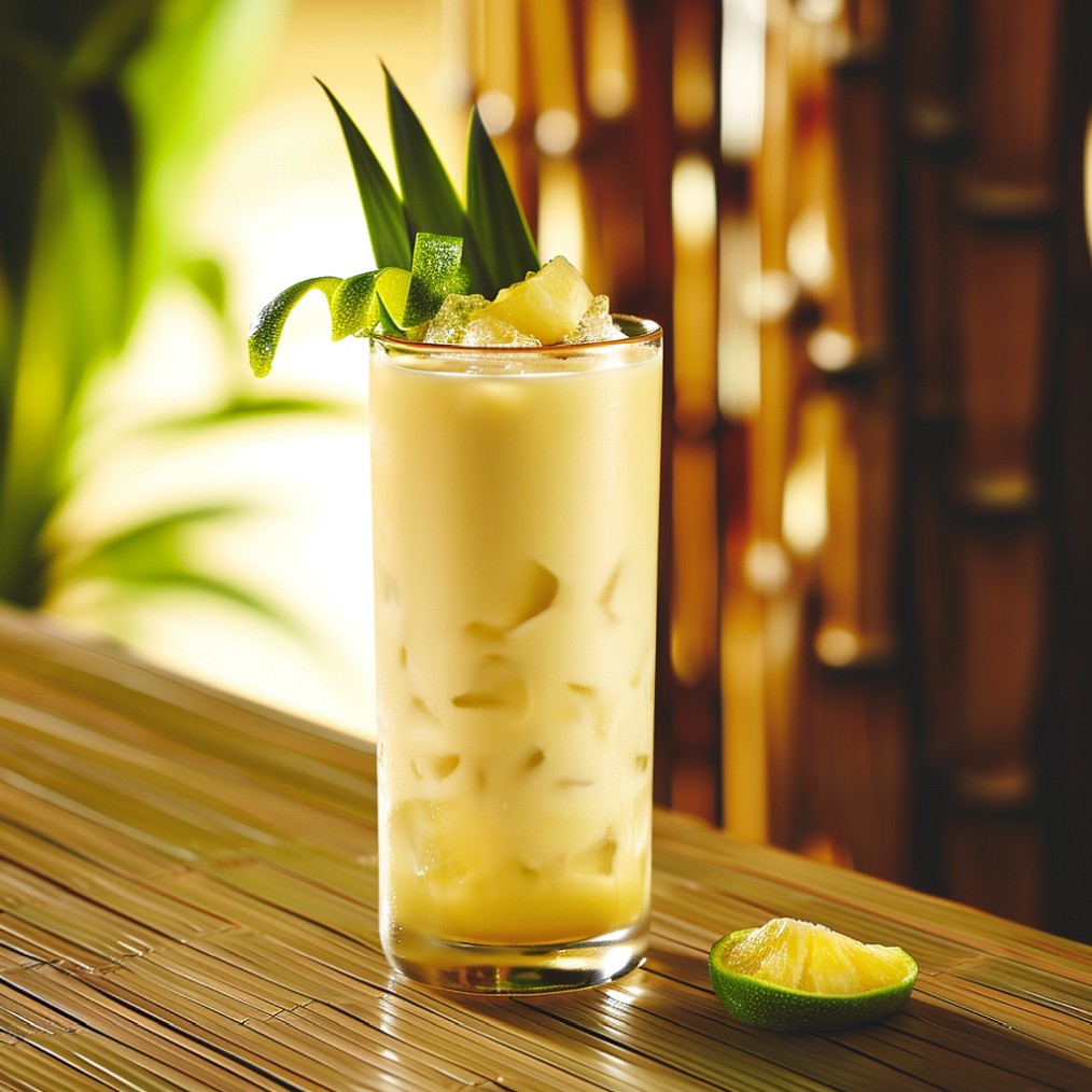 how to make a Green Tea Pina Colada recipe