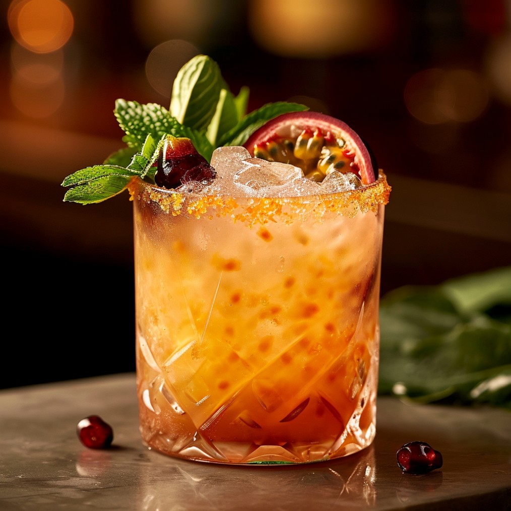 how to make a Passion Fruit Bramble recipe