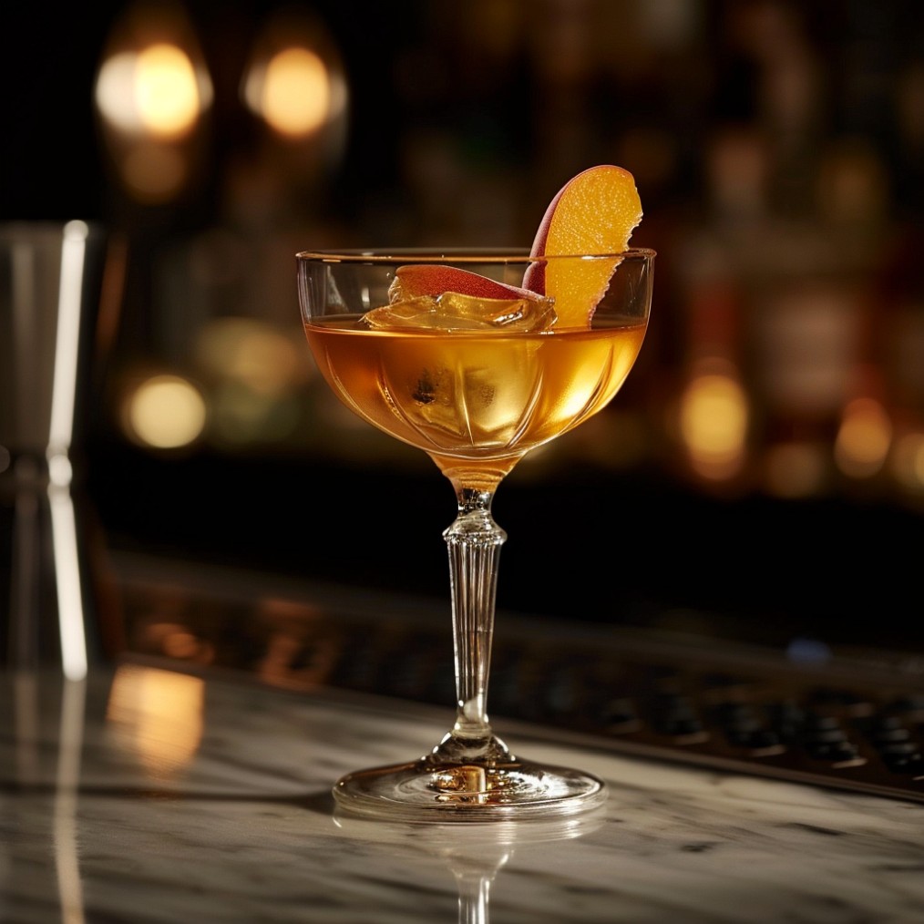 how to make a Peach Manhattan recipe