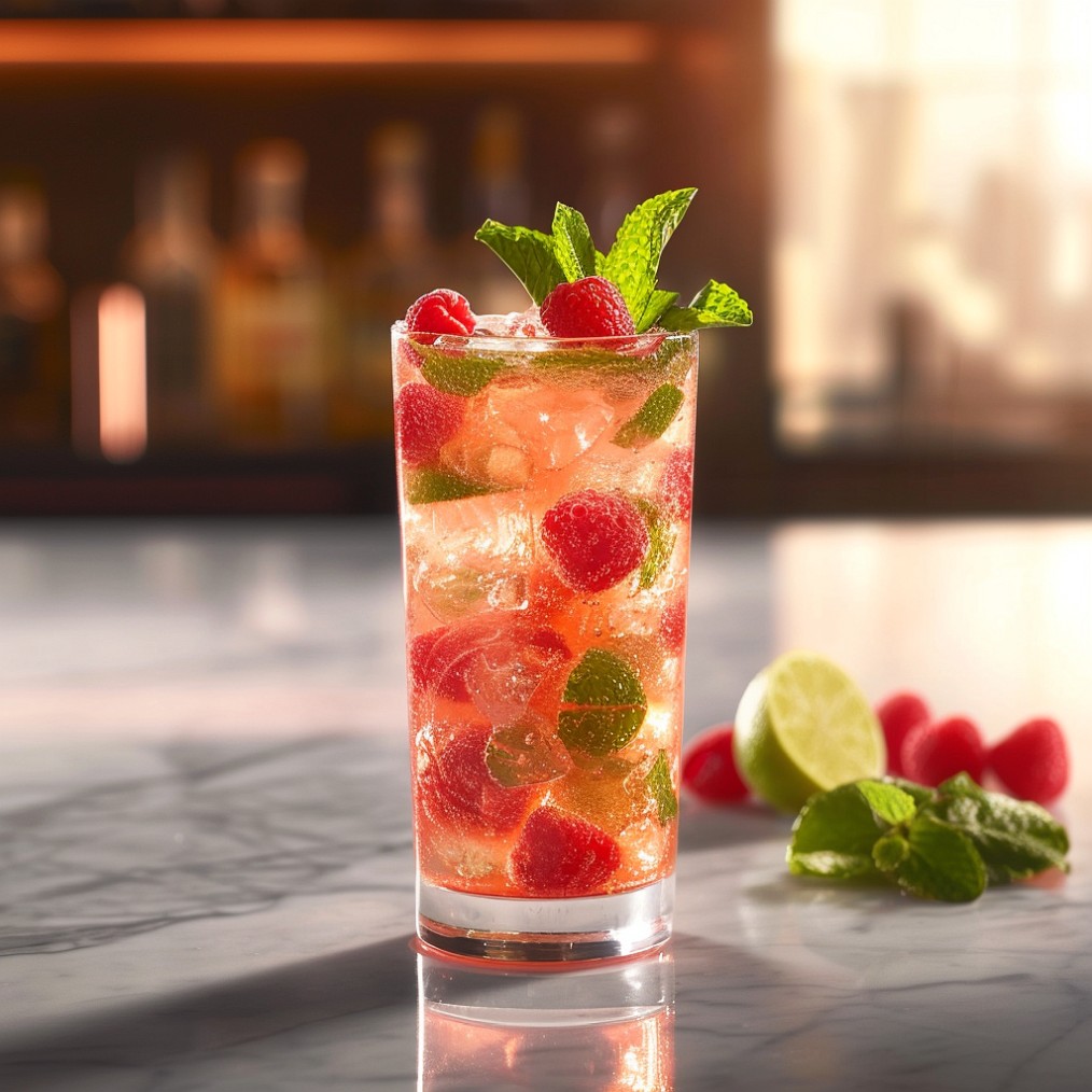 how to make a Raspberry Mojito recipe